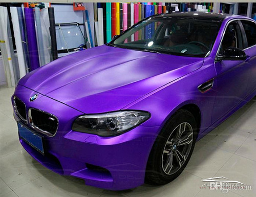 Vinil Wrap Automotriz Morado Cromo Mate Autoelite 1x1.52m