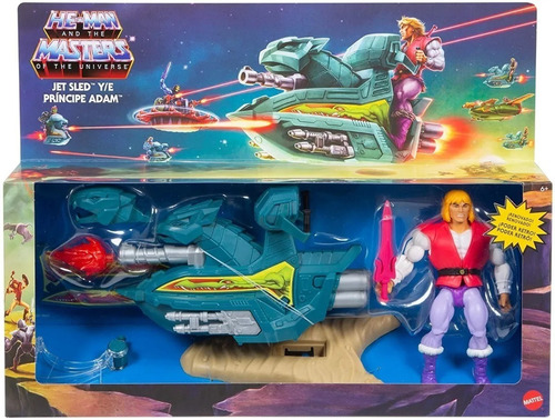 Figura Motu He-man (jet Sled & Principe Adam)