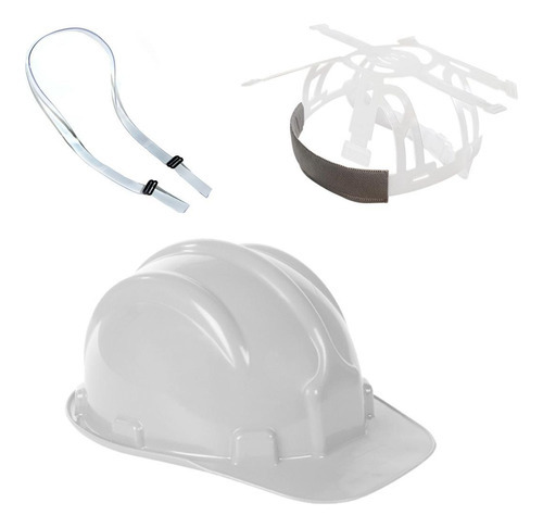 Kit 10 Capacete Plt Plastcor Em Polietileno Selo Inmetro