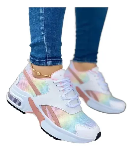 Zapatos Deportivos Femeninos Respirables Y C modos Cuotas sin