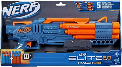Nerf Elite 2.0 Ranger Pd-5 Incluye Dardos Color Azul