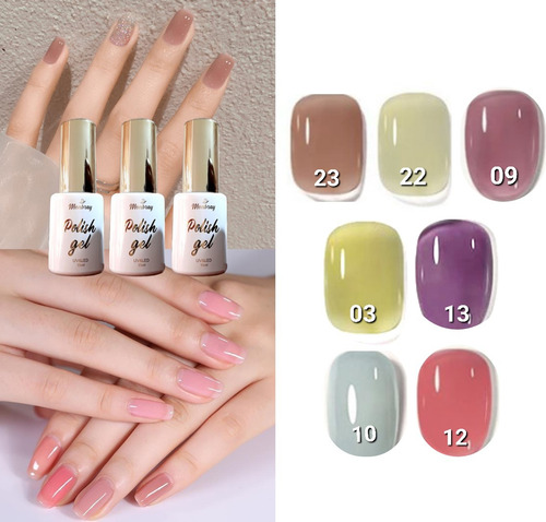 Imagen 2 de 3 de Esmalte Brillo Color Semipermanente, Manicure, Uñas