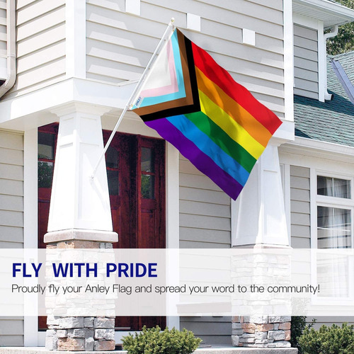 Anley Flag, Lgbt Transgender, 100% Polyester, 90 X 150 Cm