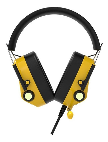 Imagen 2 de 10 de Headset Gamer 7.1 Usb Rgb - Ajazz Ah10 Amarillo