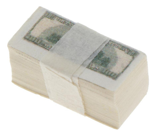 4 A Bundle 1:12 Dollhouse Banknotes Bills Decoración Fina