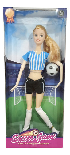 Muñeca O Muñeco Jugador De Fútbol, En Caja