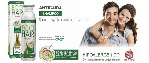 Imagen 2 de 7 de Eco Hair Combo Anticaida Crecimiento Cabello Locion+shampoo