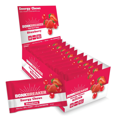 Bonkbreaker Nutrition Gomitas Energéticas Vit C 10 Pzs Sabor Fresa