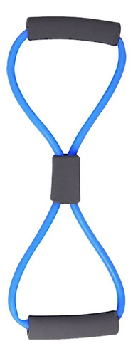 Elástico Extensor Formato Em Oito Tensão Forte Azul Liveup