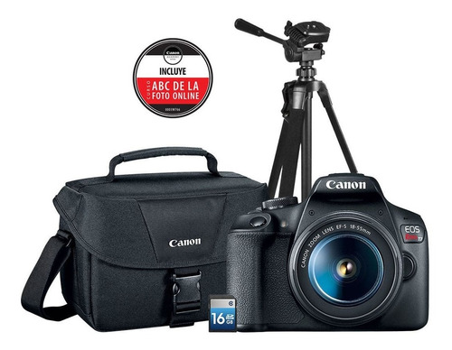 Canon Eos Rebel T7 Con 18-55mm, Tripie, Sd16gb Y Maleta