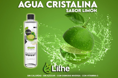 Agua Sabor Limón Lithe Sin Calorías 500 Ml Caja