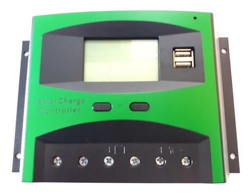 Regulador De Carga Solar 60a Para 12 O 24 Volts C/tomas Usb 