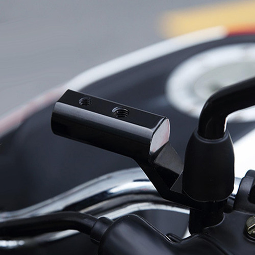 Motorcycle Mirror Mount Riser Blue