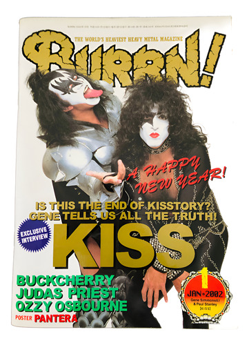 Kiss Revista Burrn! Japón Enero 2002 (Usado)