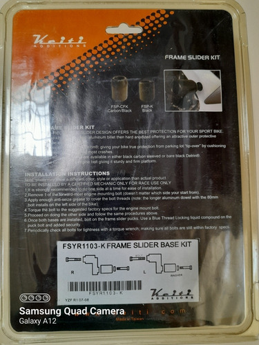 Imagen 3 de 5 de Sliders Jabones Para Yamaha R1 2007-2008 Nuevo