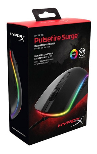 Mouse Hyperx Rgb Surge Pulsefire Gaming- Boleta