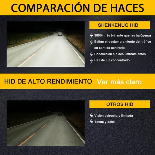 2pcs, Kit De Focos Xenón D1s 35w 6000k Blanco Luz Alta/baja