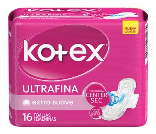Toalla Higienica Ultrafina Kotex 16 Uni(2 Display) Super