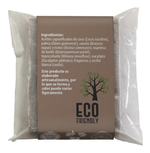 Jabón Hotelero Artesanal Tepezcohuite Eucalipto 25 G 90 Pz