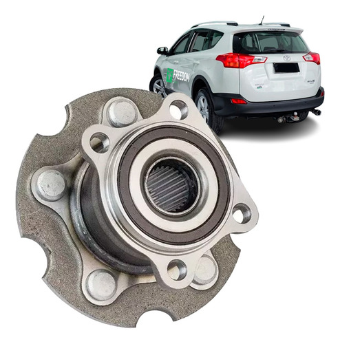 Cubo Roda Traseira Toyota Rav4 4x4 2.0 2.4 2006/2018 Com Abs