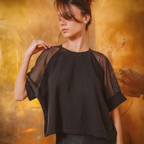 Polera Transparencia Negro Lasst