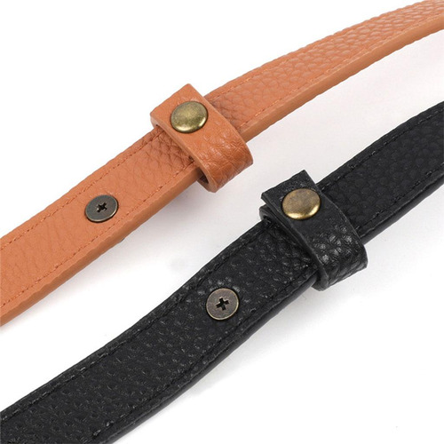 4 Bolso De Cuero Pu Asas Bolso De Hombro De Bricolaje