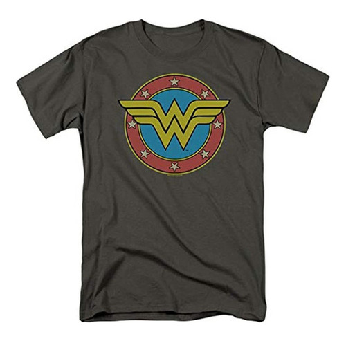 Wonder Woman Vintage Logo Dc Comics Camiseta Y Pegatinas