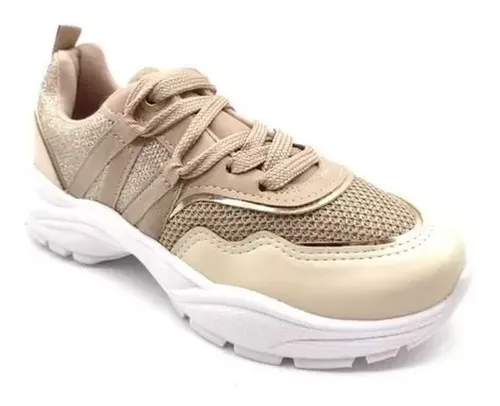Zapatillas Vizzano Tecido Taiwan Mujer Brillos Plataforma Env o