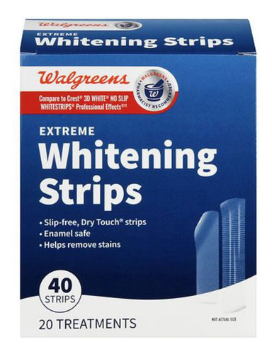 Walgreens Tiras Blanqueadoras Para Dientes Con 40 Piezas