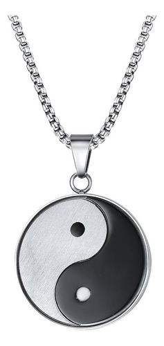 Pj Joyería Para Hombre De Acero Inoxidable Yin Yang Amuleto