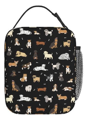 Bolsa De Almuerzo Oplp Con Diseno De Perros Lindos, Para ...