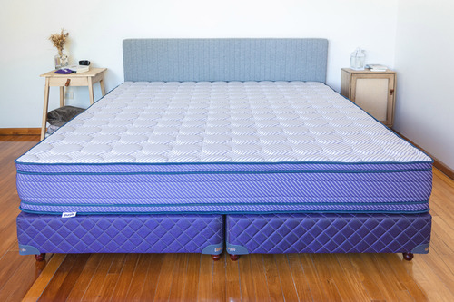 Colchón King Size 180x200 De Espuma Alta Densidad Pedic Pro Color Blanco