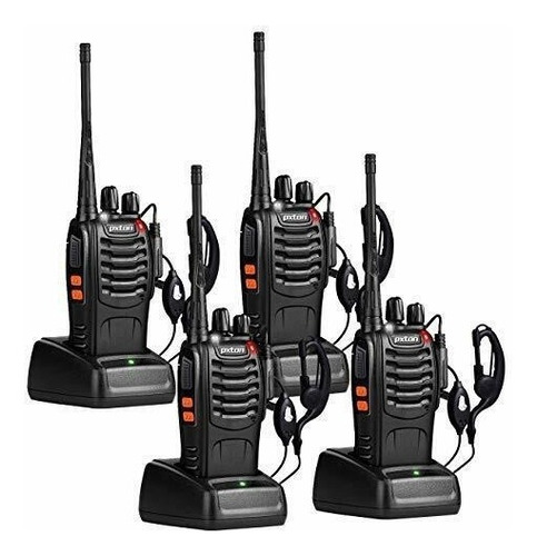 Walkie Talkies Recargables - Paquete De 4 Walkie Talkies De