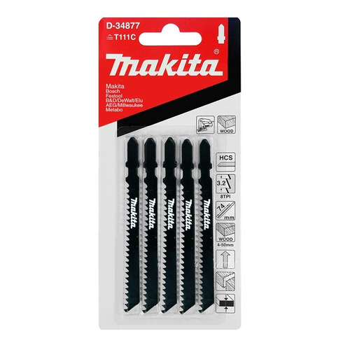 Lâmina De Serra Tico-tico D-34877 Makita - Kit C/ 50 Lâminas