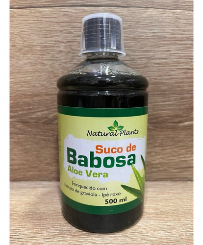 Suco De Aloe Vera(babosa) C/ Graviola E Ipè Roxo 500ml 3un