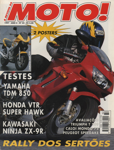 Moto! N°32 Honda Vtr Super Hawk Yamaha Tdm 850 Ninja Zx-9r