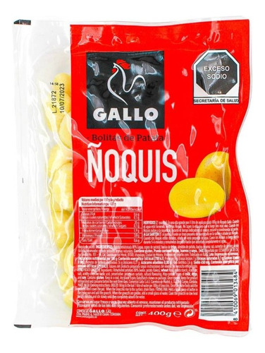 6 Pza Pasta Ñoquis Bolitas De Patata 400 G