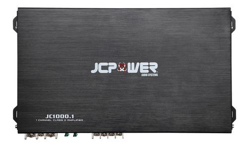 Imagen 2 de 3 de Amplificador Jc Power Jc1000.1 1000w Max Clase D 1 Canal