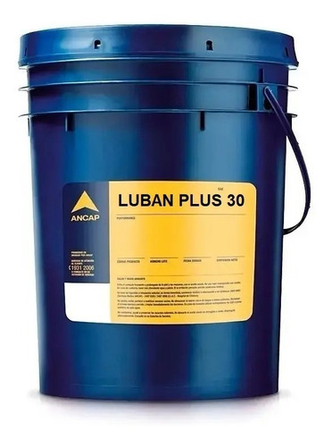 Lubricante Aceite Ancap Luban Plus 30 Nafta 20 Lts