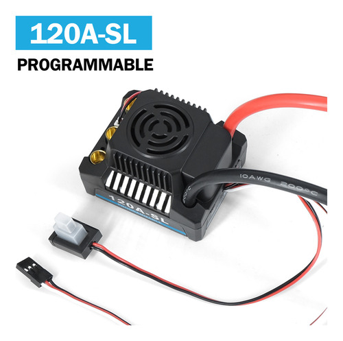 Esc Sin Escobillas De 120 A Para Coche O Barco De 1/8 Pulgad