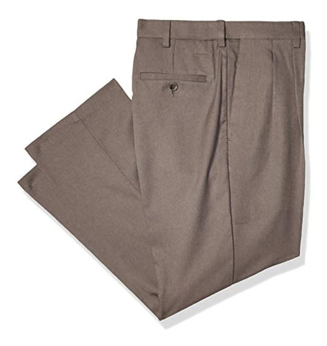 Haggar Cool 18 Pro Classic Fit Pleat Front - Pantalón De Cin