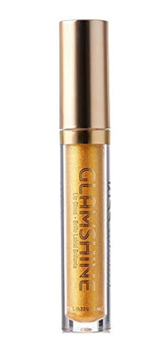 Kiss Glam Shine Lip Gloss (ksLG), Dorado Con Puntos