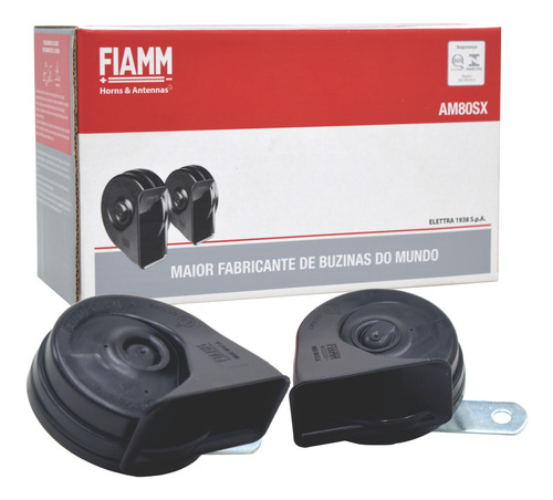 Buzina Caracol Fiamm Grave 12 Volts Dois Terminais Uno