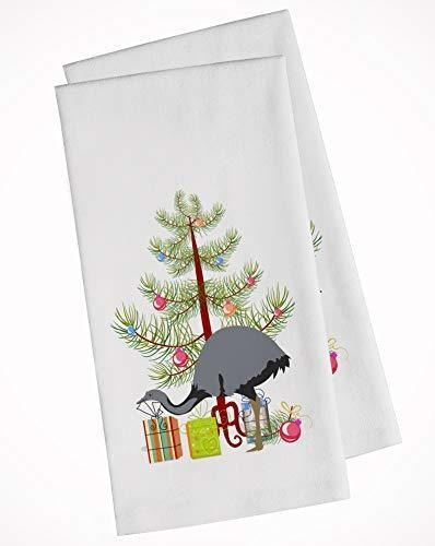 Rhea Christmas White Kitchen Towel Set Of 2