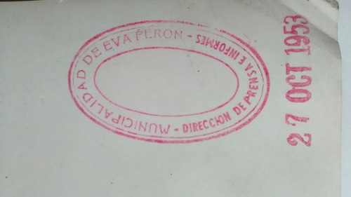 Foto Documento Histórico Peronismo 1953 + Yapas. Martinez_