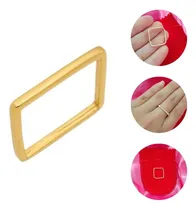 Comprar Anel Quadrado Xuxa Anel Chapinha Banhado Folheado Ouro 18k