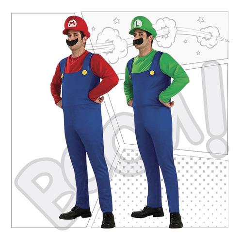 Disfraz Super Mario Bros Niño Y Adulto Halloween 