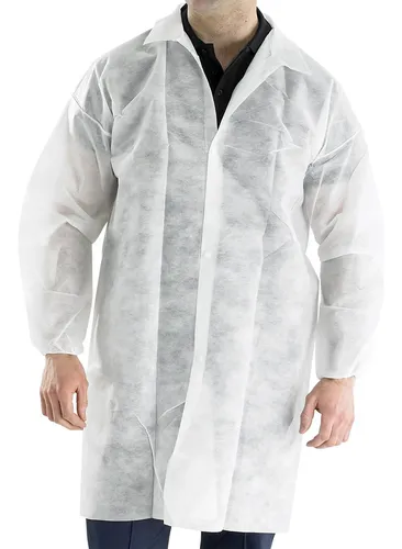 Batas desechables blancas hotsell