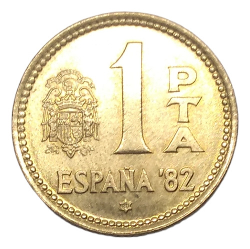 Moneda Conmemorativa España 1 Peseta  Mundial Fútbol 1982