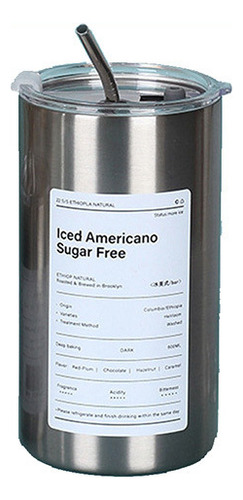 / Taza Termo Vaso Con Popote Recipiente Hermetico Café 20oz